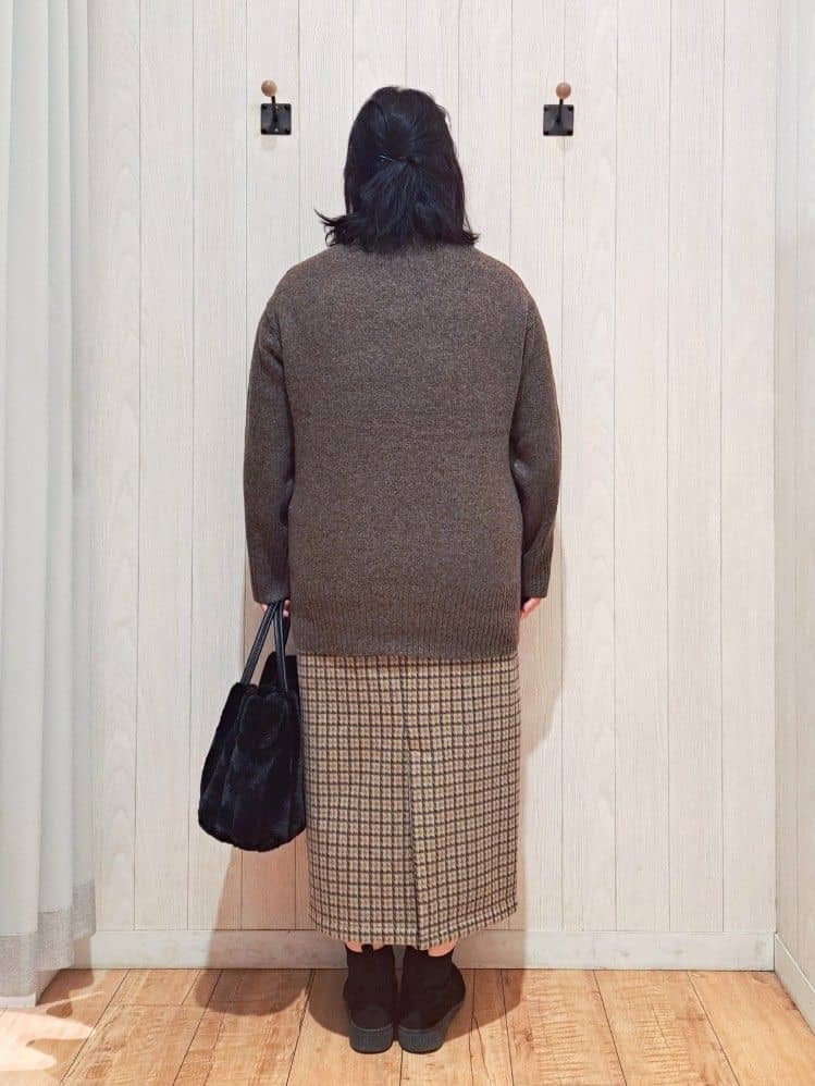 kotomiさんの「SHOO･LA･RUE｜【S-LL】ゆるシルエットな メランジタートルニット」を使ったコーディネート