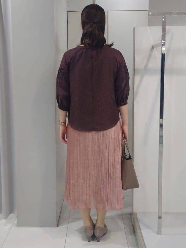 AZUSAさんの「Reflect｜【一枚で着映える◎】レオパード風ジャカードブラウス」を使ったコーディネート