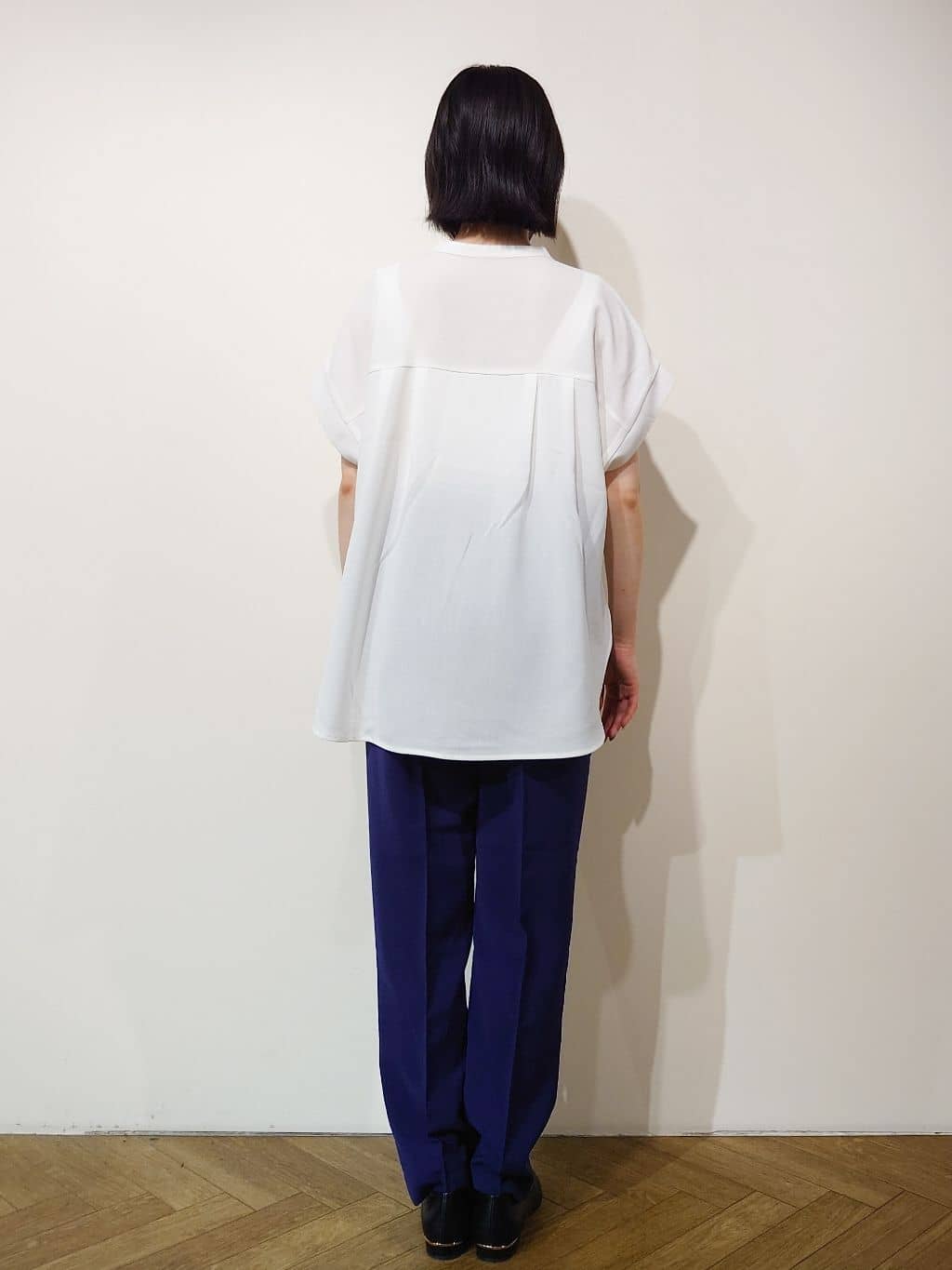 Uさんの「OPAQUE.CLIP｜《7色展開／SS-LLサイズ》ストレッチスキッパーブラウス／セットアップ対応【洗濯機洗い可／防シワ】」を使ったコーディネート