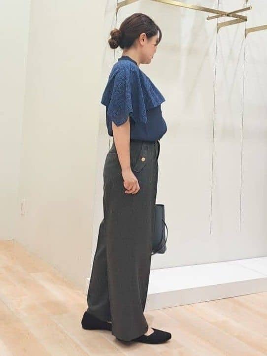 ふるさんの「grove｜【美シルエット/選べる着丈】大人のためのバギーデニム」を使ったコーディネート
