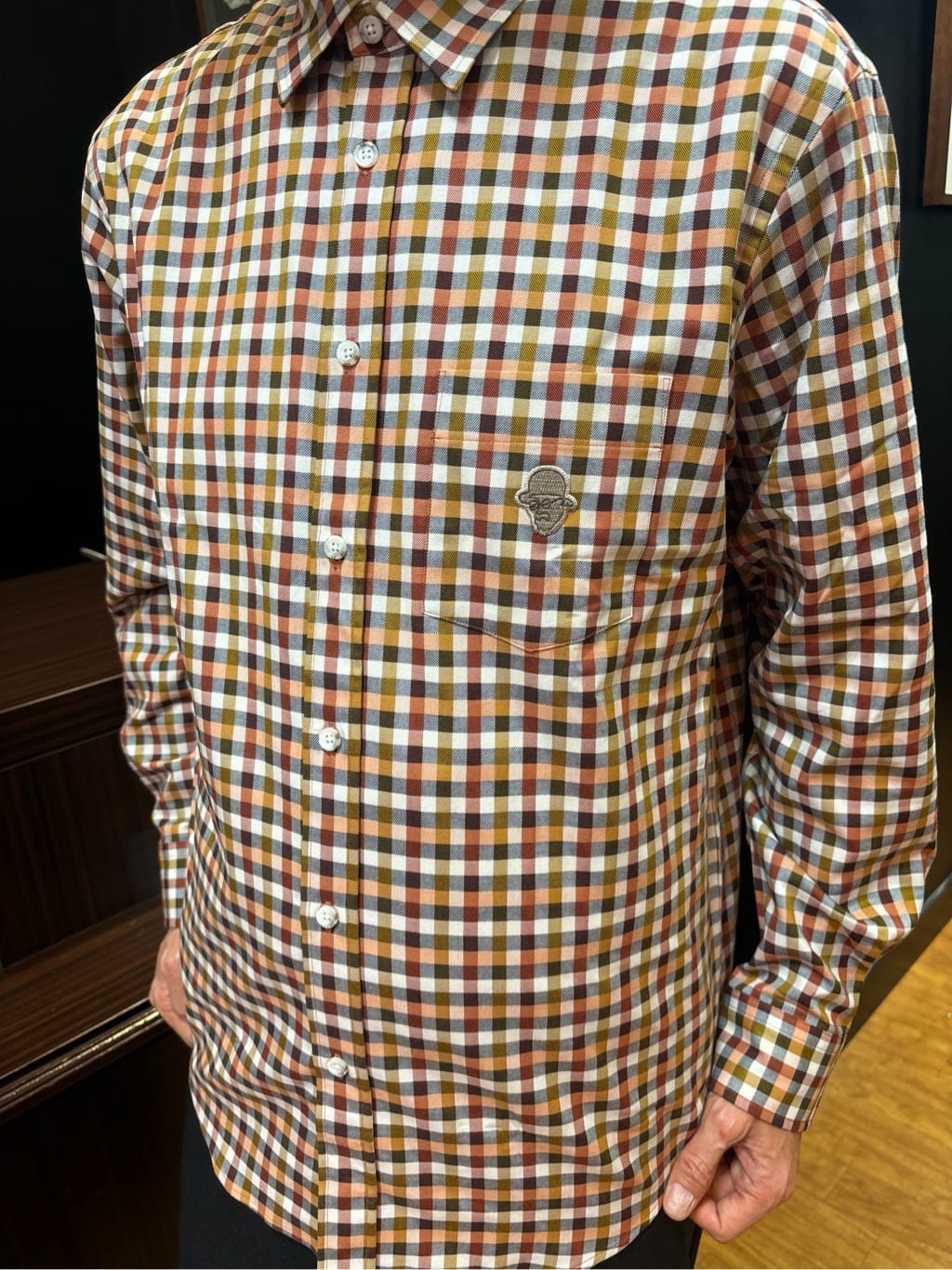 おーのさんの「TAKEO KIKUCHI｜カシミヤブレンド ビーバー調ステンカラーコート」を使ったコーディネート