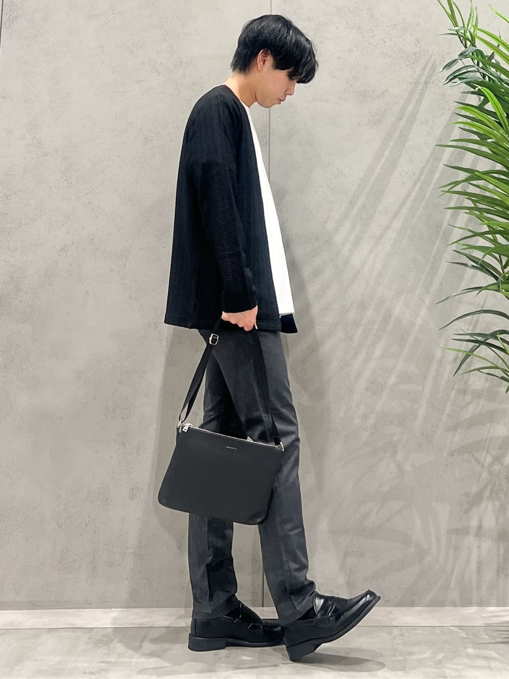 SHI-MAさんの「THE SHOP TK｜【セットでお買い得！！】長袖カーディガン＋半袖Tシャツ　洗濯機OK/吸水速乾(Tシャツのみ)」を使ったコーディネート