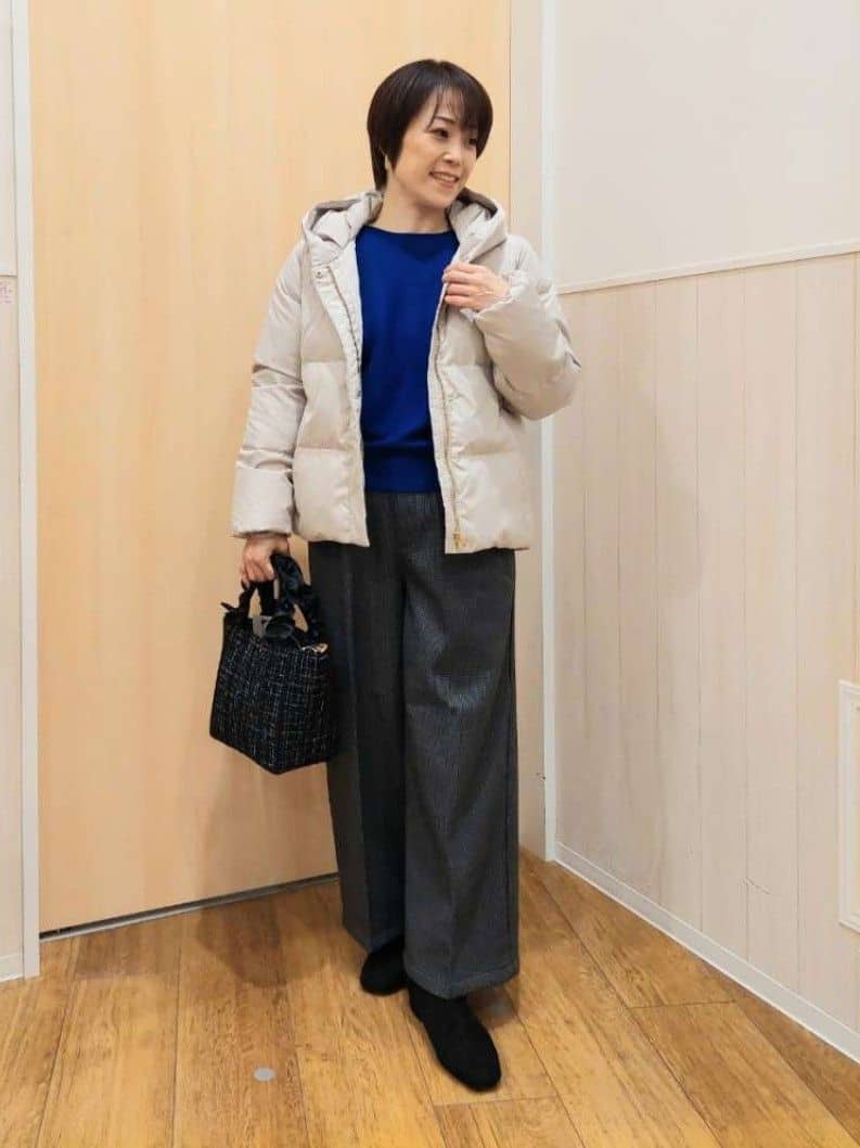 Kさんの「SHOO･LA･RUE｜【撥水/洗える】ショートフーディーダウン」を使ったコーディネート