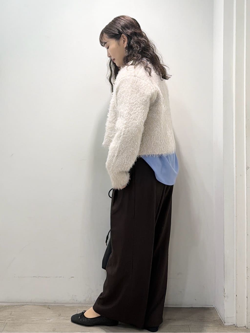 sumicaさんの「OPAQUE.CLIP｜タックデザインワイドパンツ【洗濯機OK】」を使ったコーディネート