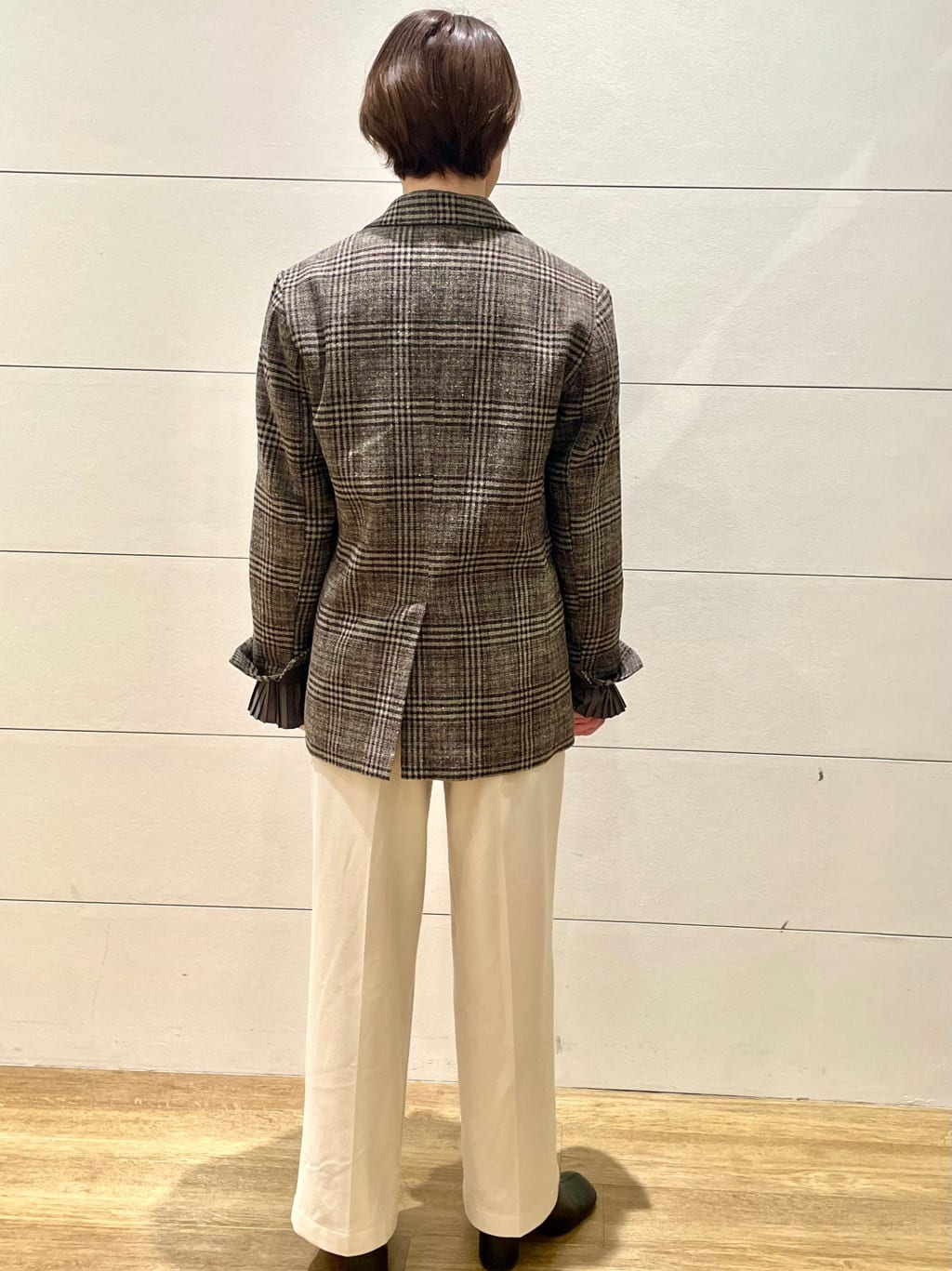 Ryoさんの「THE SHOP TK｜【洗えるアウター】ヘリンボーン＆チェック柄ジャケット」を使ったコーディネート