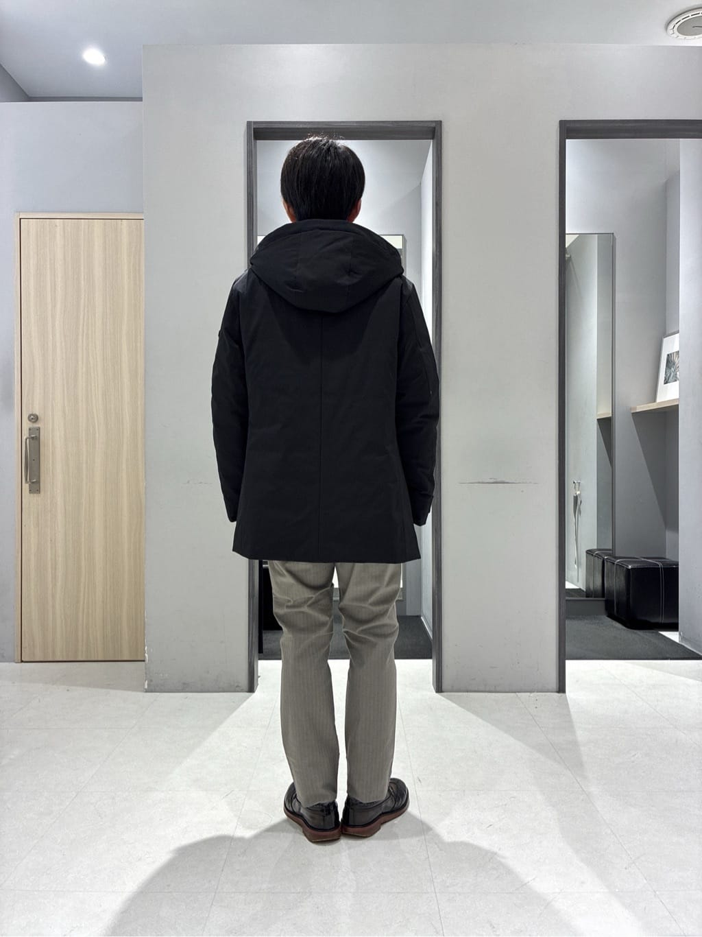 わいずみさんの「TAKEO KIKUCHI｜【None Of Stress】ストレッチ ダウンブルゾン」を使ったコーディネート