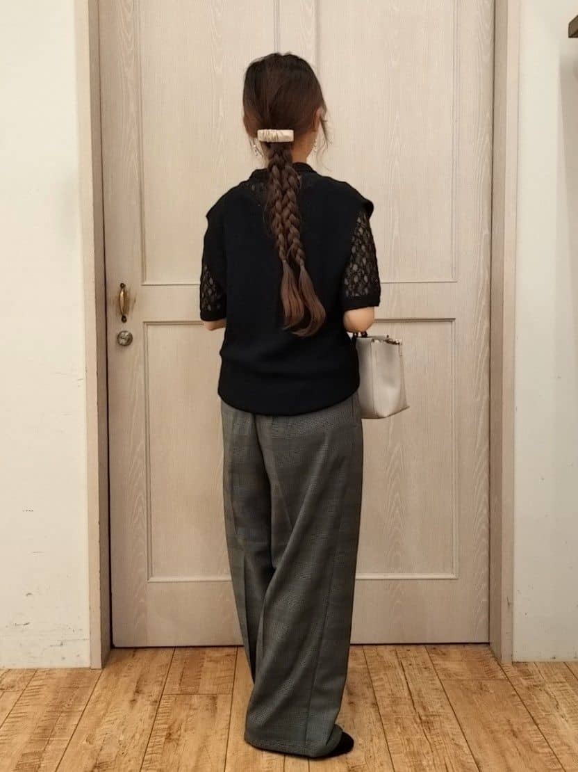 masamiさんの「SHOO･LA･RUE｜【S-LL/5分袖】大人の抜け感 襟付きレーストップス」を使ったコーディネート