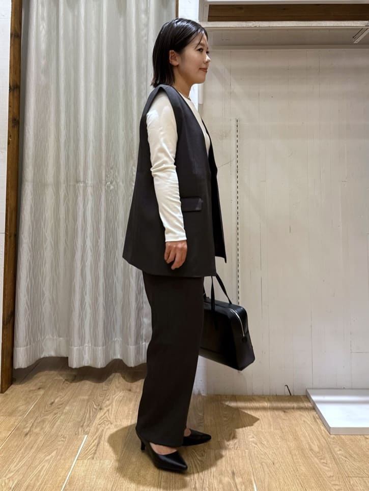 chさんの「THE SHOP TK｜ノーカラージレ【セットアップ可/洗濯機OK】/CAVIANシリーズ」を使ったコーディネート