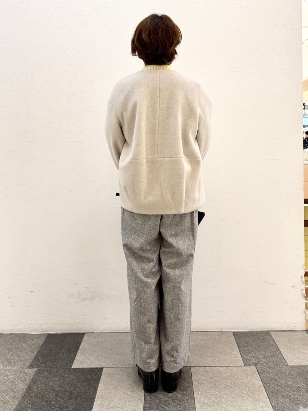 Haruさんの「Dessin｜【洗える】ハイネックベロアモールニット」を使ったコーディネート