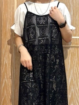 meiさんの「SHOO･LA･RUE｜【S-LL】レースキャミワンピース」を使ったコーディネート
