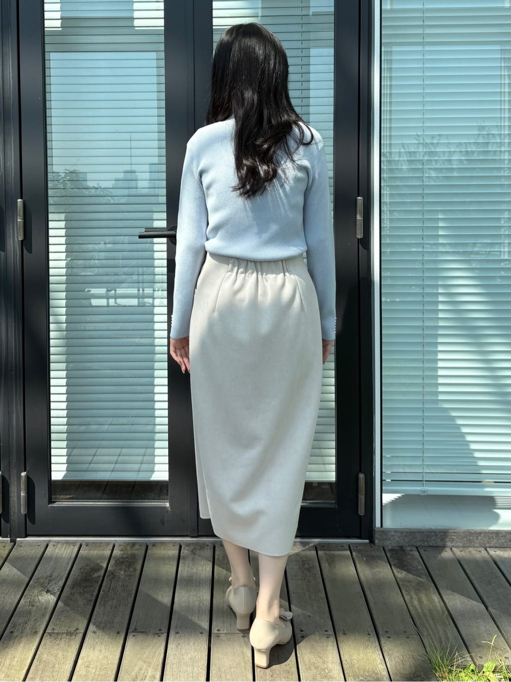 AOIさんの「Couture brooch｜【多機能・フェミニン】パール調リブニット」を使ったコーディネート