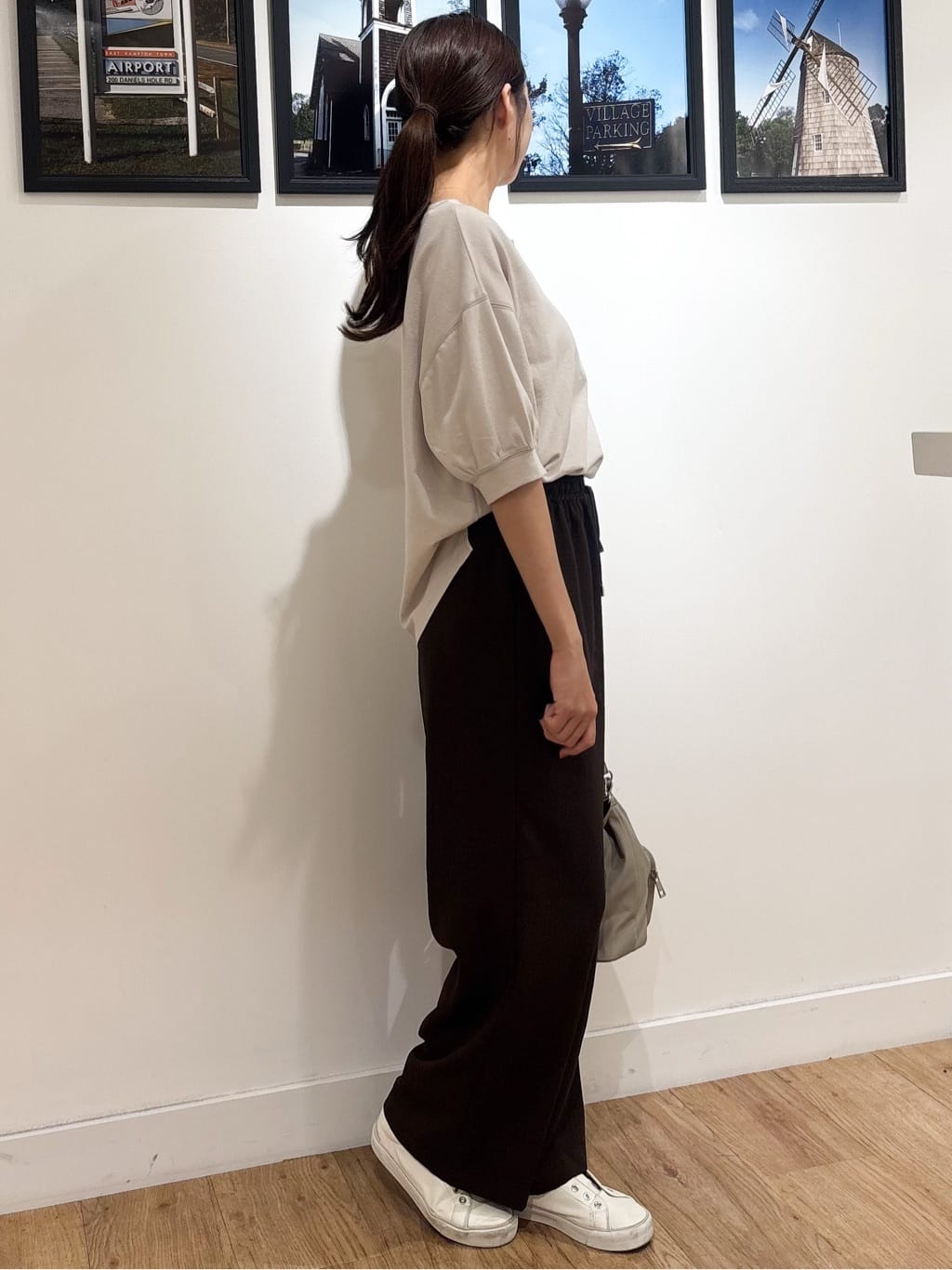 Ririkaさんの「Dessin｜【360度可愛い/前後2WAY/洗える】ライトコットンヘンリーカットソー」を使ったコーディネート