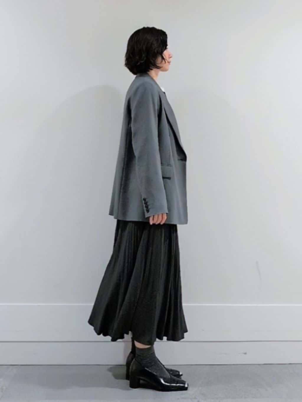 ミズタさんの「UNTITLED｜【アンサンブル可/洗える】ウールミラノリブニット」を使ったコーディネート