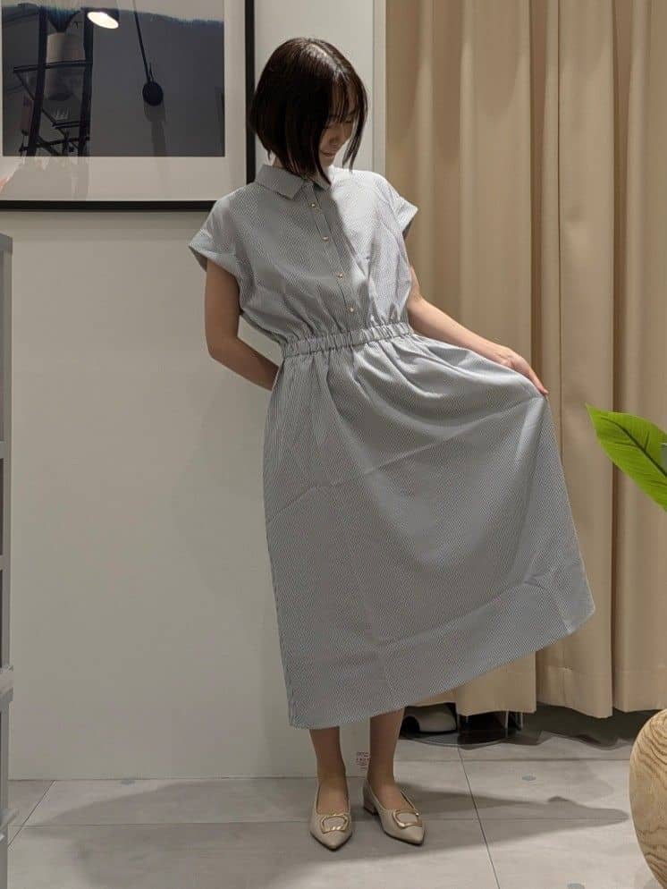 なめさんの「THE SHOP TK｜サッカーワンピース【洗濯機OK/UVカット】」を使ったコーディネート