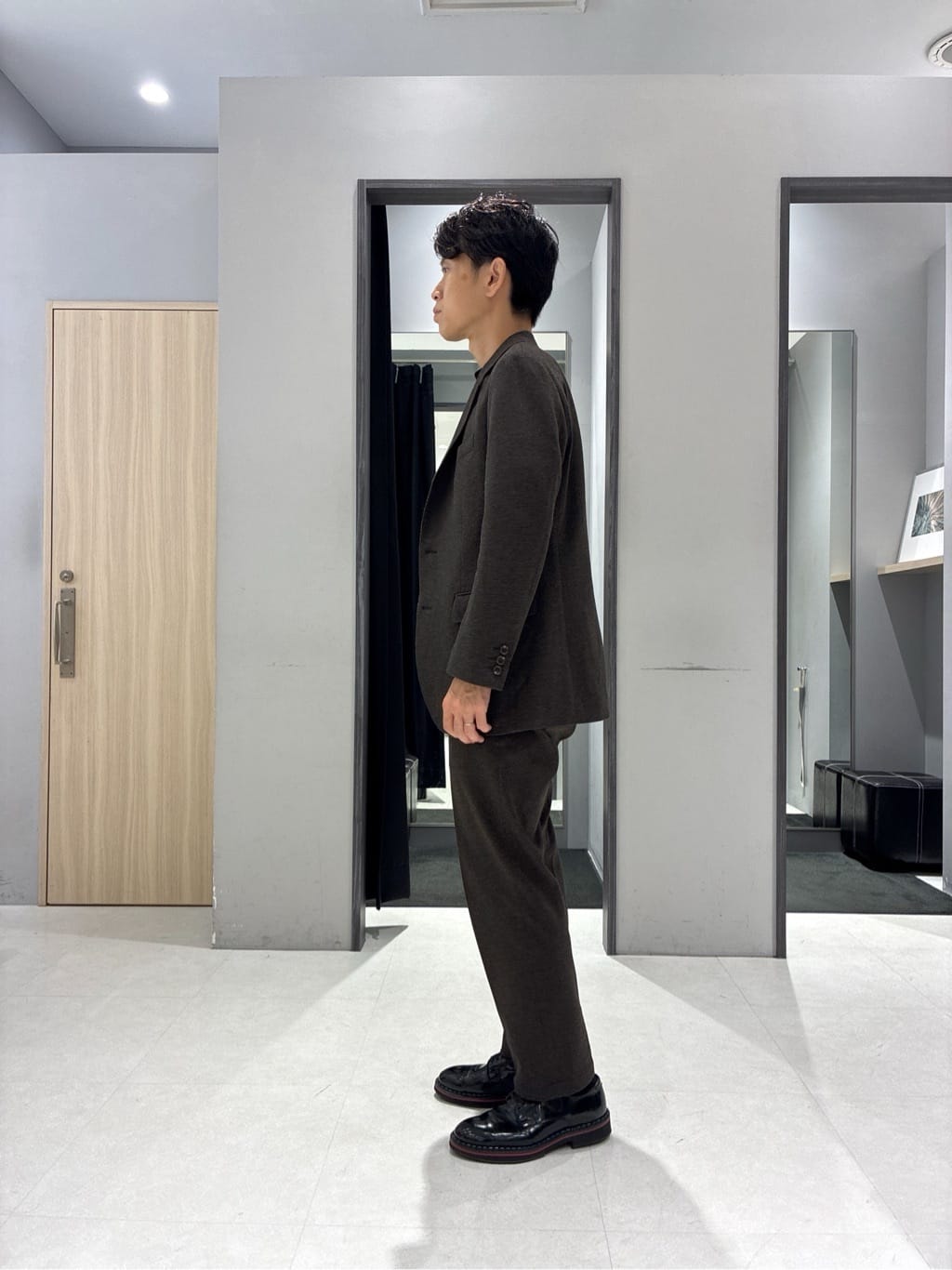 わいずみさんの「TAKEO KIKUCHI｜【None Of Stress】アクティブジャージ 千鳥 ジャケット」を使ったコーディネート