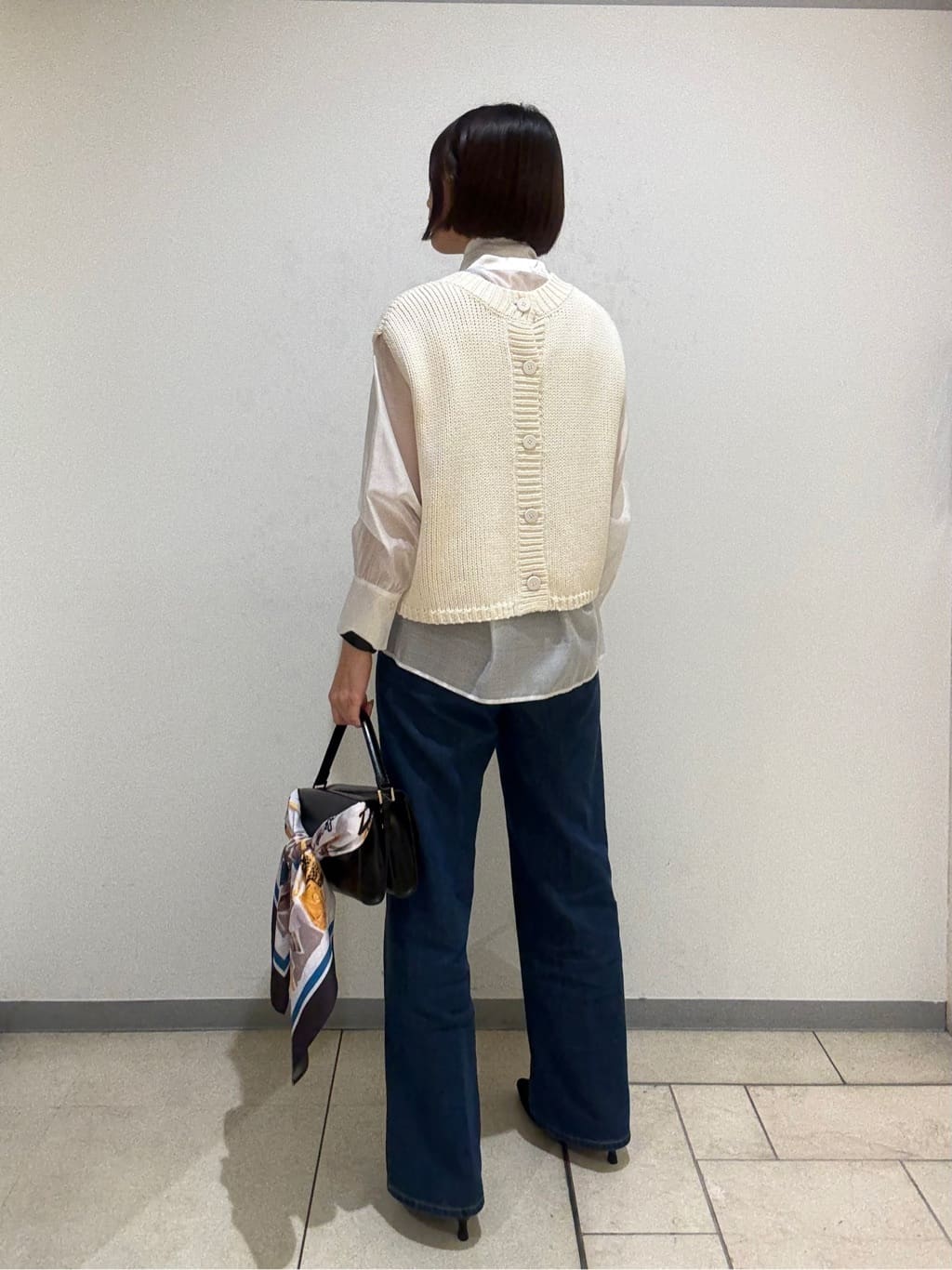 Itoさんの「UNTITLED｜【グレー/ブルー/ジーンズ】ソフトワイドデニムパンツ」を使ったコーディネート