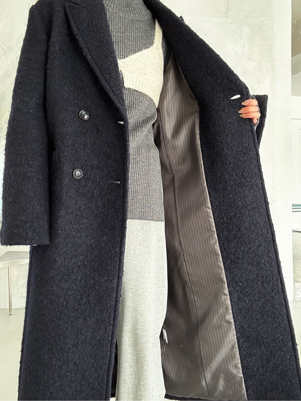 harunaさんの「CODE A｜M long coat」を使ったコーディネート