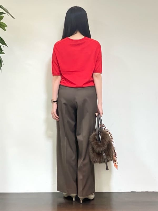カレンさんの「UNTITLED｜【アンサンブル可/六分袖/洗える】ウールシルクニット」を使ったコーディネート