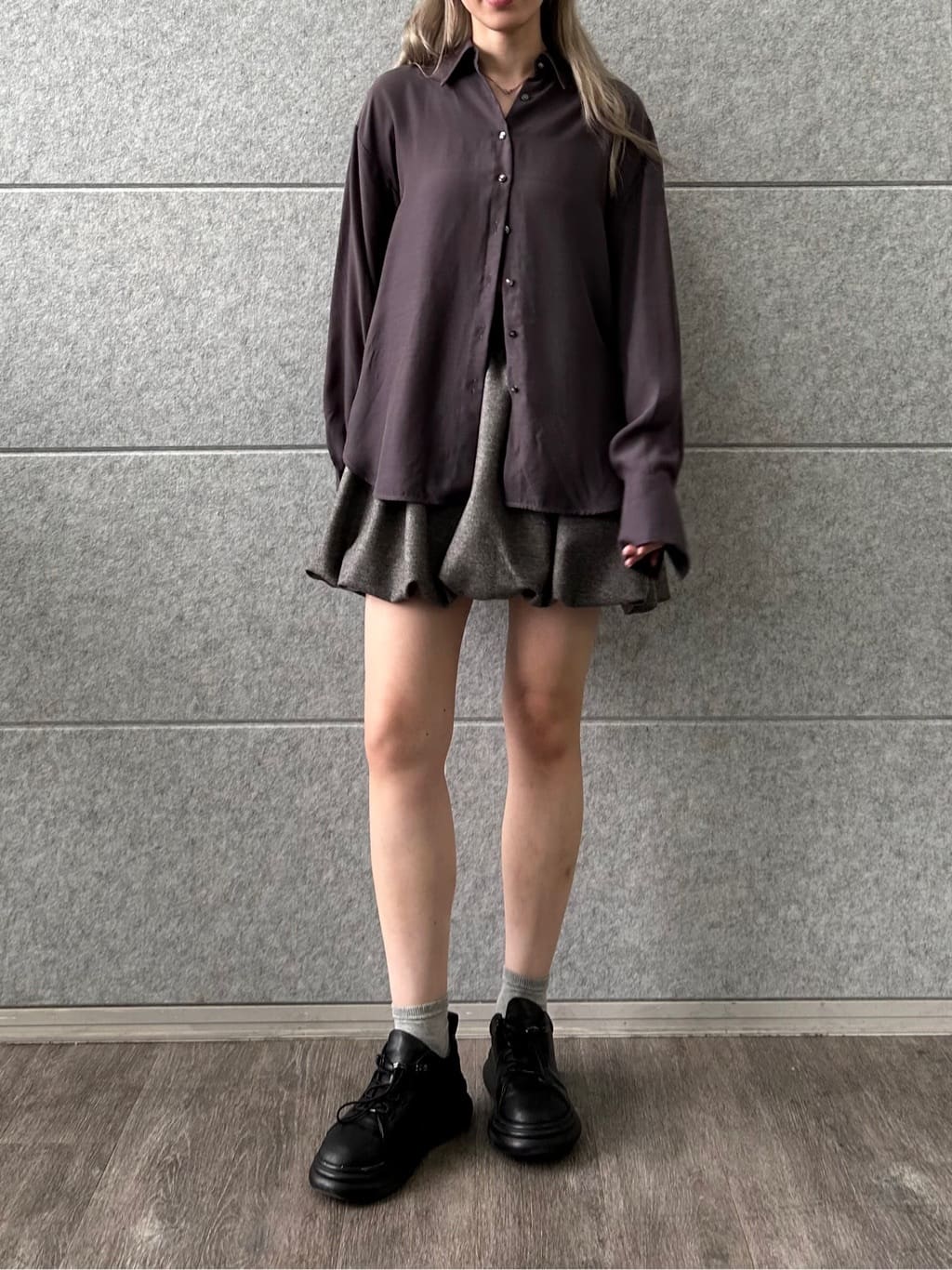 honoka Aさんの「CODE A｜oversize float shirts」を使ったコーディネート