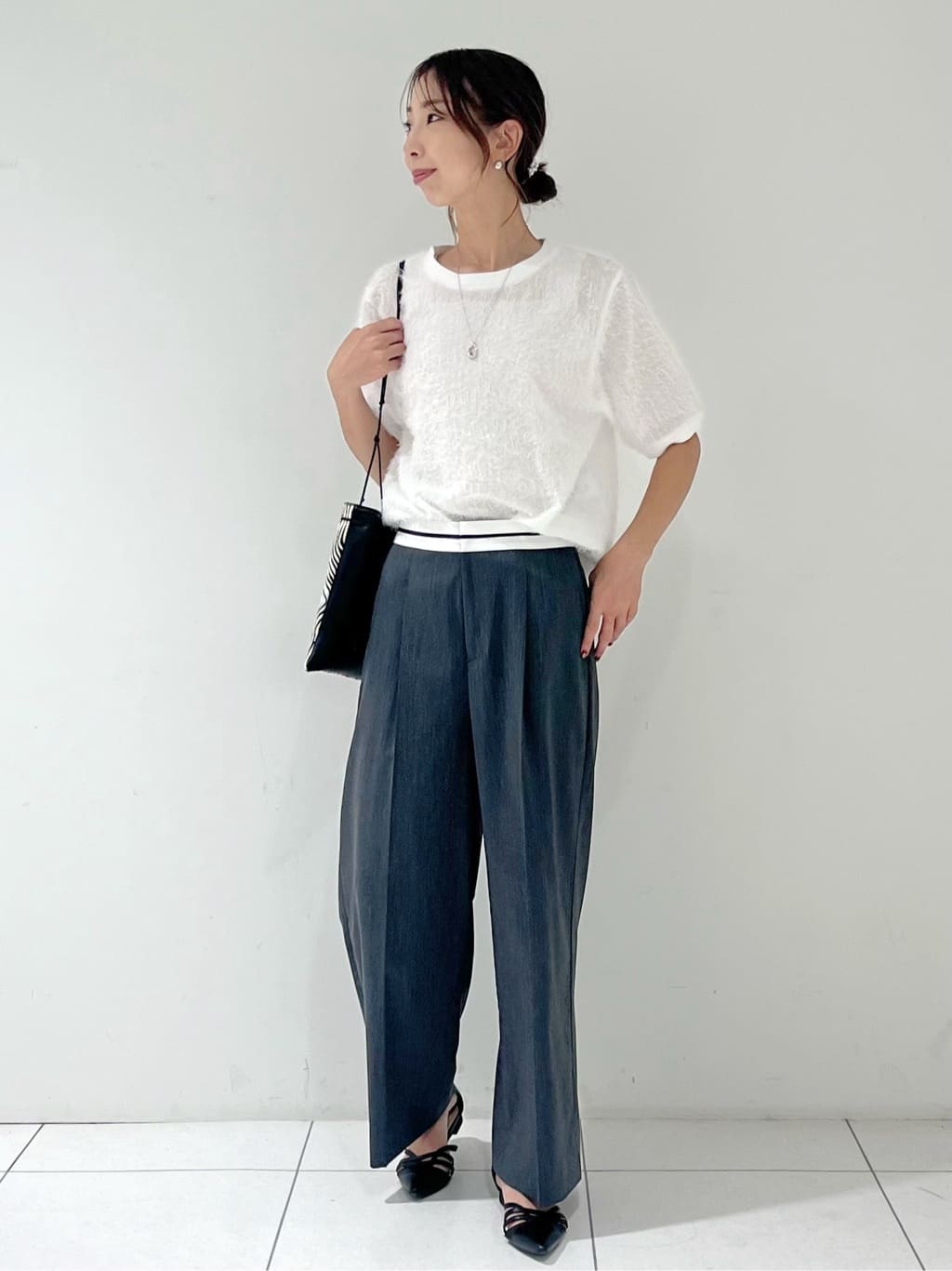 shioriさんの「INDIVI｜ヘアリージャカードトップス」を使ったコーディネート
