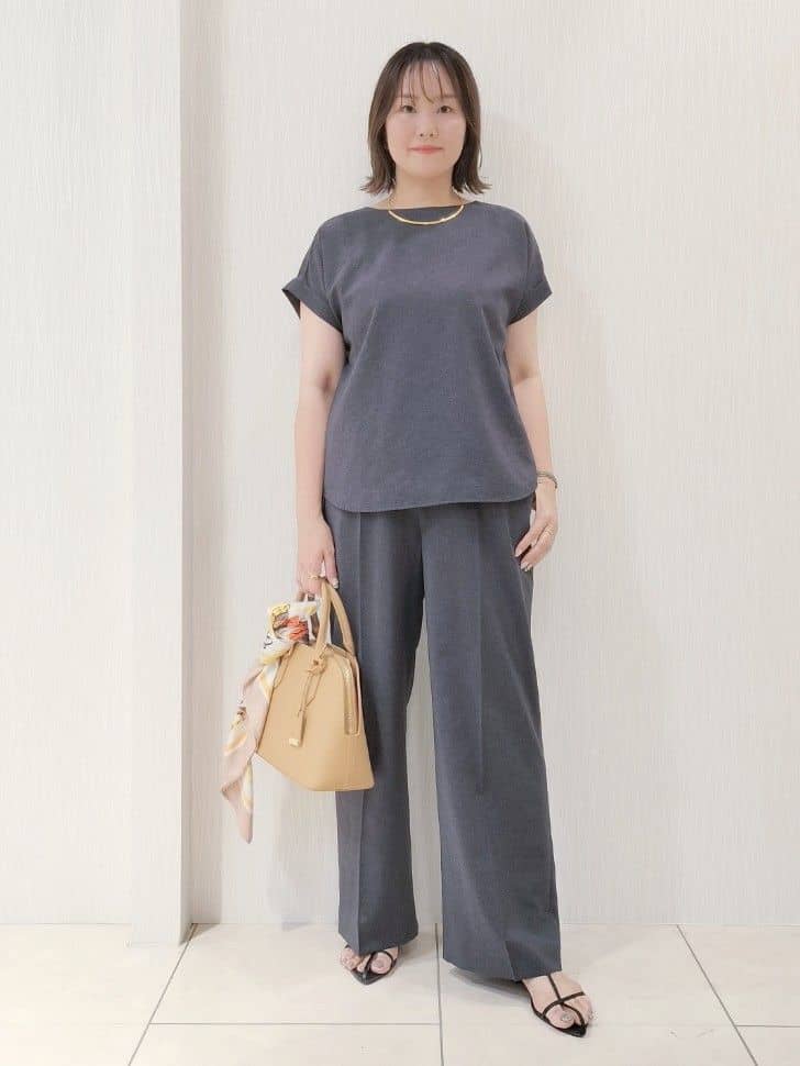 naokoさんの「UNTITLED｜【吸水速乾/洗える】ハーフスリーブジャケット」を使ったコーディネート