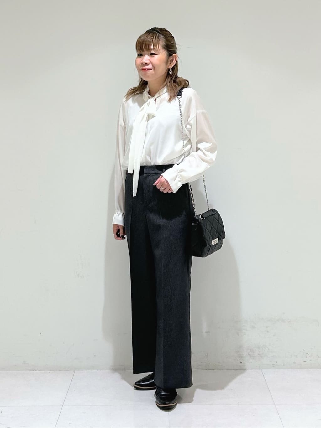 tsuyuさんの「INDIVI｜キルトフラップバッグ」を使ったコーディネート