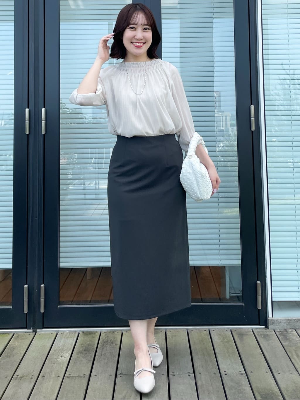 yukariさんの「Reflect｜【マシンウォッシュ可】ナロースカート」を使ったコーディネート