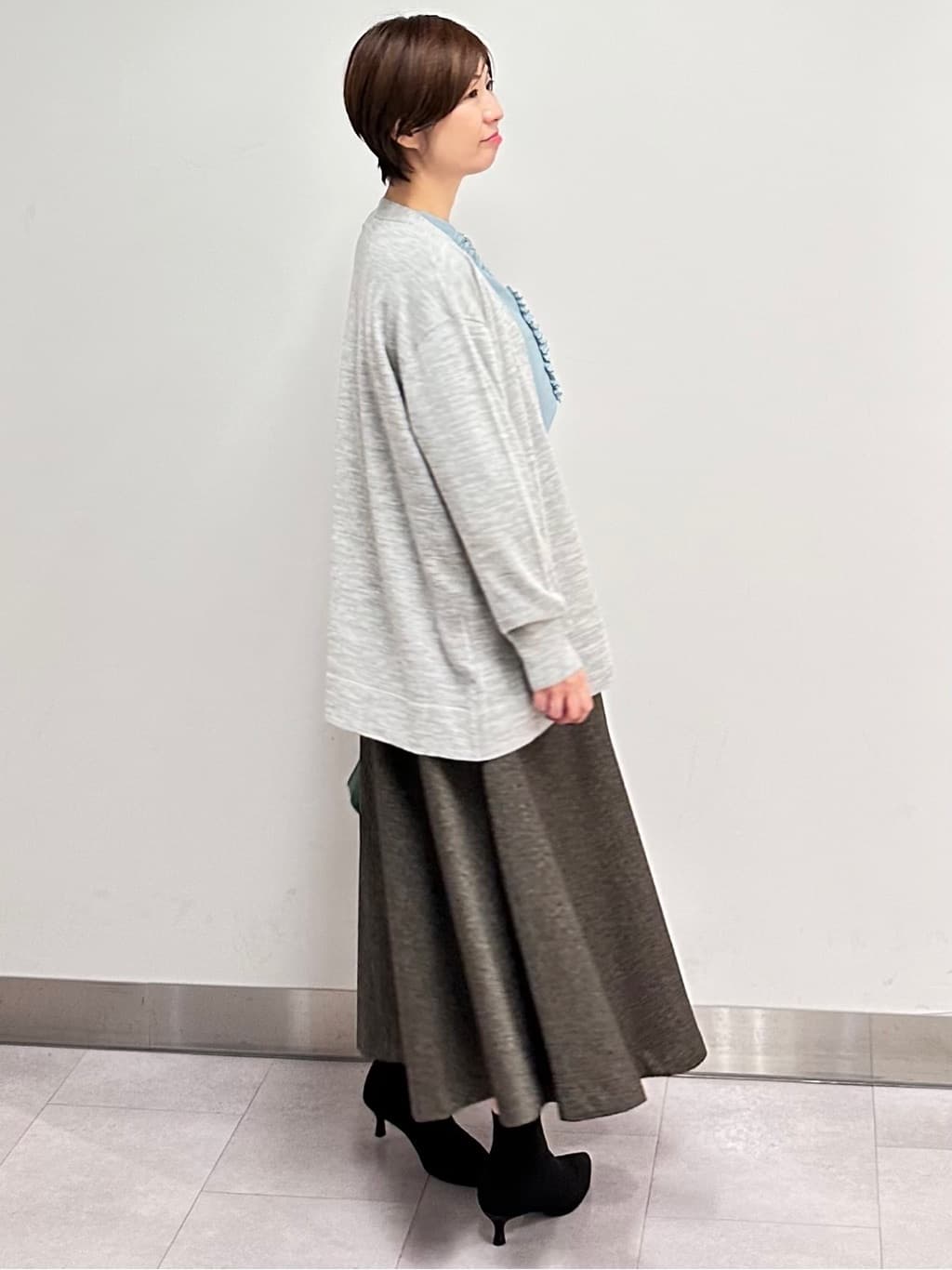 みなこさんの「UNTITLED｜【着丈短め/柔らかな質感】ラムレザージャケット」を使ったコーディネート
