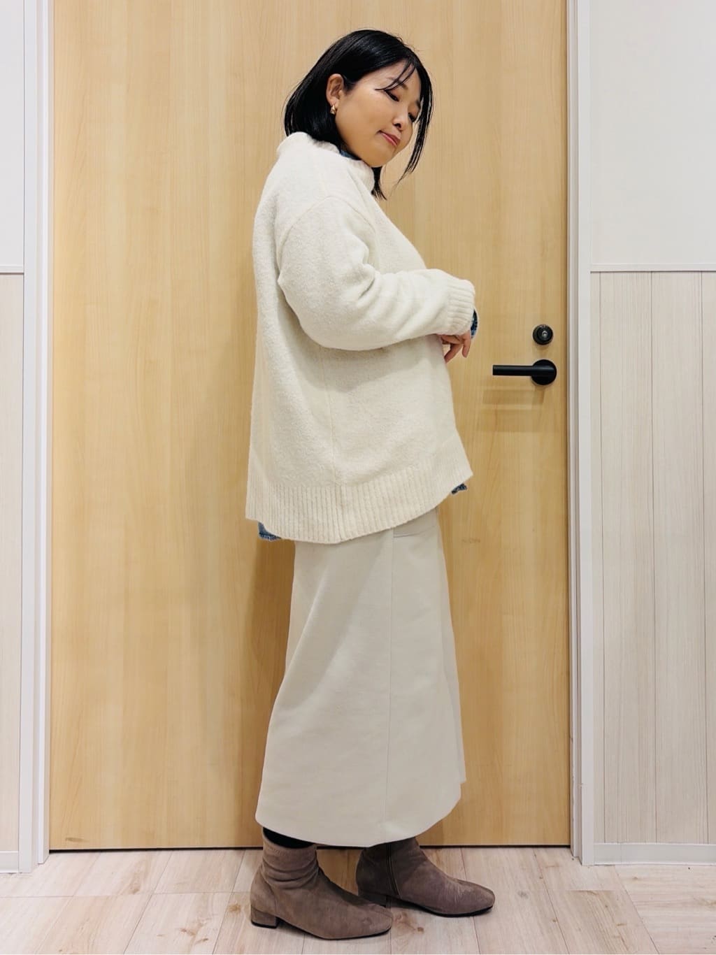すーさんの「SHOO･LA･RUE｜【撥水/洗える】ショートフーディーダウン」を使ったコーディネート