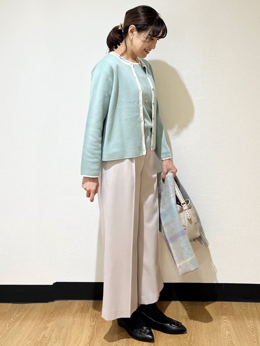 ayaさんの「Reflect｜【SS-4Lサイズ／衿が顔に当たらない◎】スタンドネックミドルコート」を使ったコーディネート