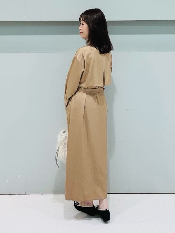 makiさんの「UNTITLED｜【前開きボタン/ベルト付/羽織シャツ/】2WAYトレンチ風ワンピース」を使ったコーディネート