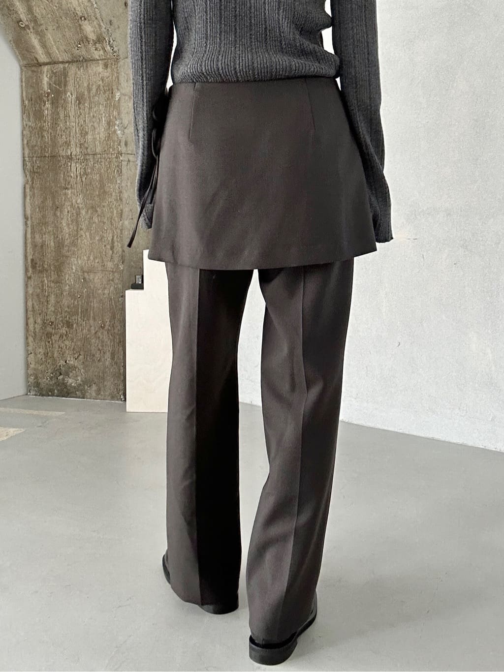 harunaさんの「CODE A｜layered skirt pants」を使ったコーディネート