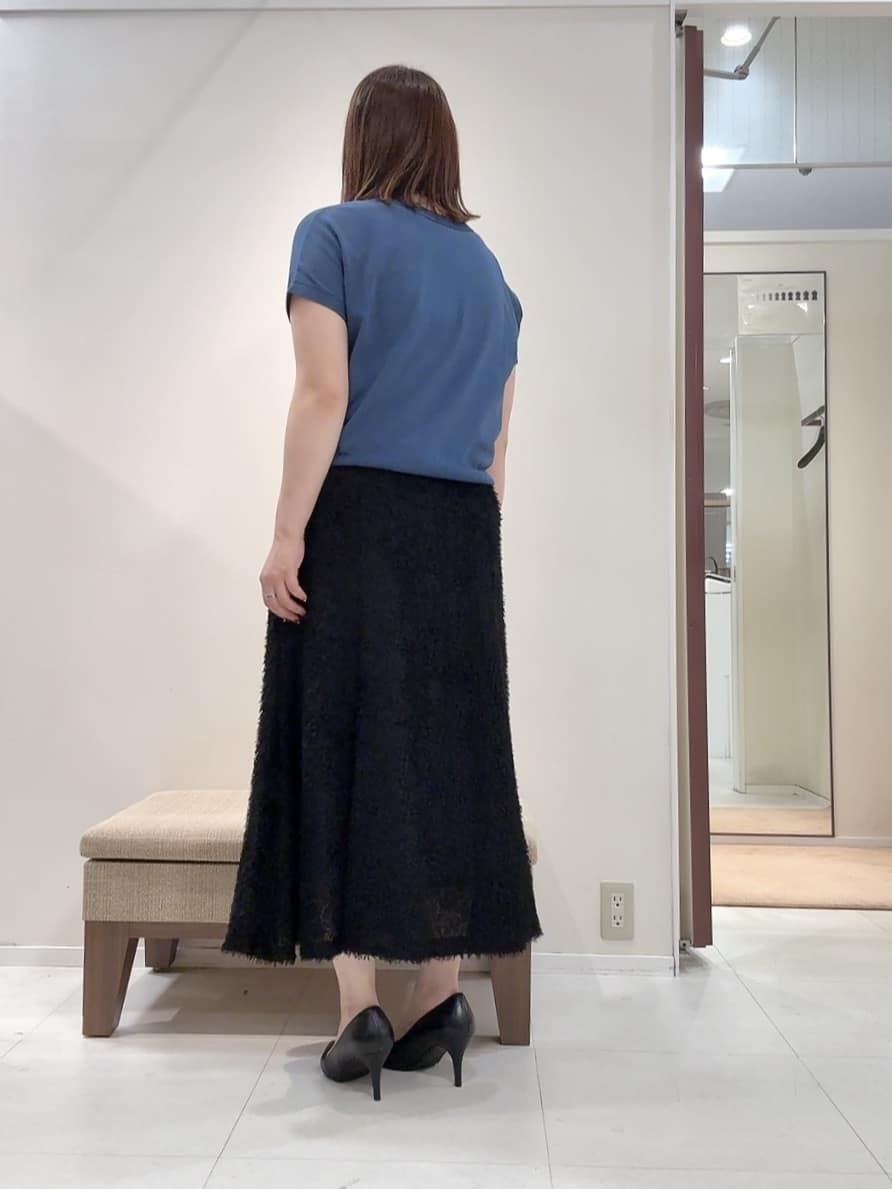 YUIさんの「UNTITLED｜【洗える/前後2WAY】ネックプルオーバーニット」を使ったコーディネート