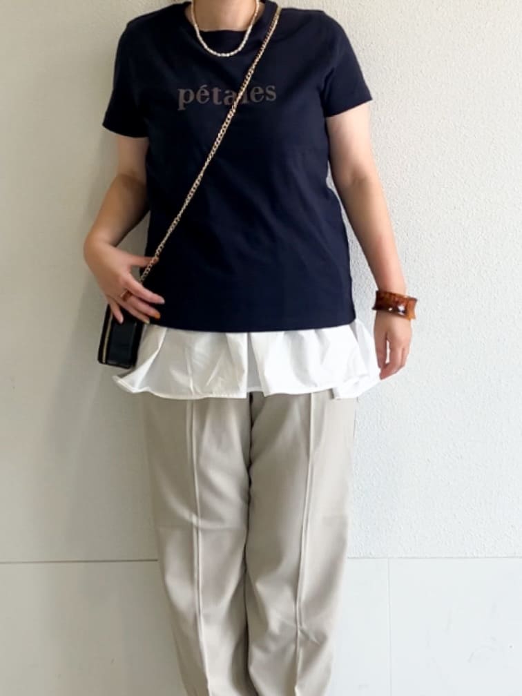 MIPPOさんの「index｜《S-LLサイズ》フロッキーロゴTシャツ【接触冷感／UVケア／洗濯機洗い可】」を使ったコーディネート