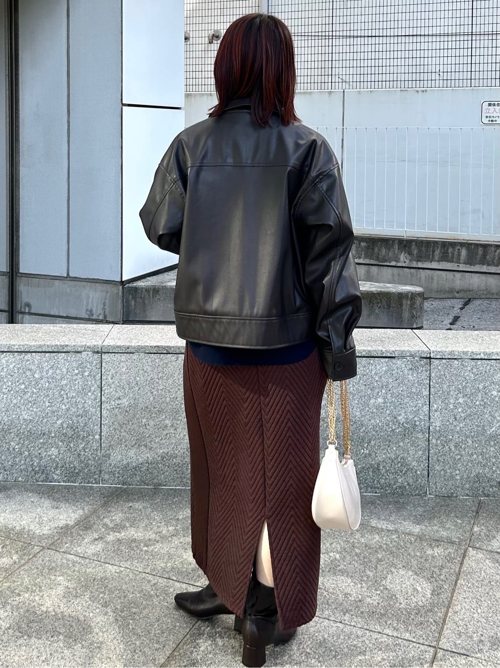 RINAさんの「OPAQUE.CLIP｜襟付きロゴジャカードニット【洗濯機OK】」を使ったコーディネート