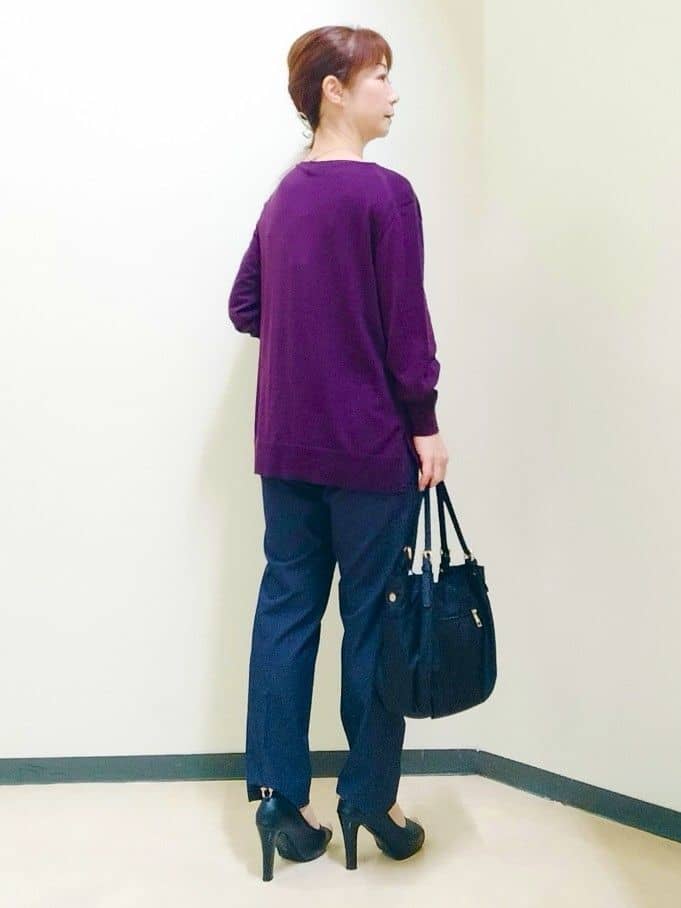花さんの「Reflect｜【高身長さんに嬉しい長め丈追加！／私のパンツ／すっきり見え◎】テーパードパンツ」を使ったコーディネート