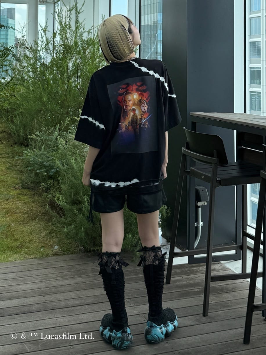川本葵さんの「tk.TAKEO KIKUCHI｜【STAR WARS】Capsule Collection タイダイTシャツ」を使ったコーディネート