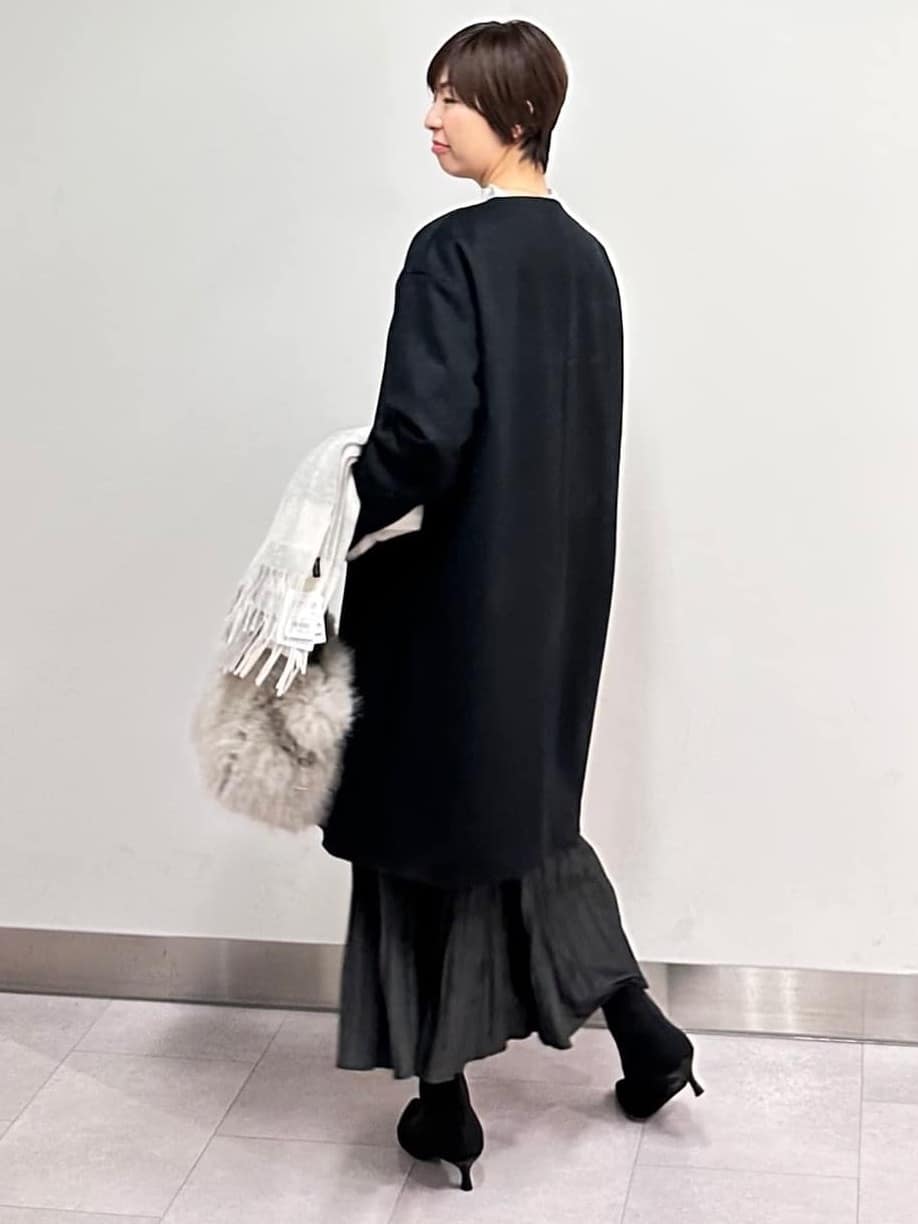 みなこさんの「UNTITLED｜【8色展開/洗える】ウールカシミヤ ハイネックニット」を使ったコーディネート