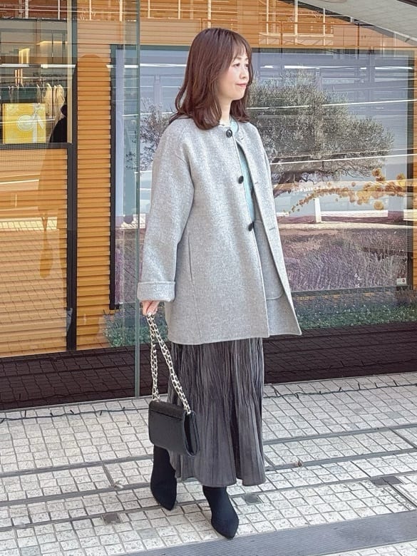 makiさんの「UNTITLED｜【ミディ丈/軽やか】セミラグランリバー コート」を使ったコーディネート