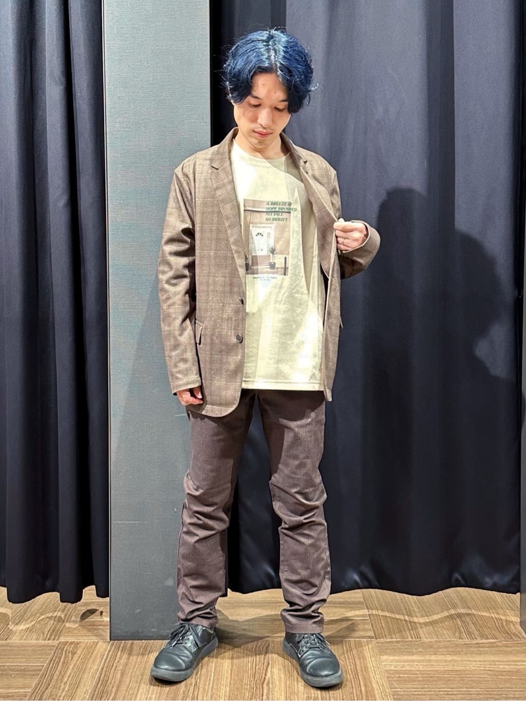tomoyaさんの「THE SHOP TK｜ホームスパンジャージジャケット【セットアップ可/洗濯機OK】」を使ったコーディネート