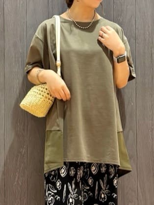 meiさんの「SHOO･LA･RUE｜【S-LL/UV/吸水速乾】きれいに体型カバー Aライン チュニックワンピース」を使ったコーディネート