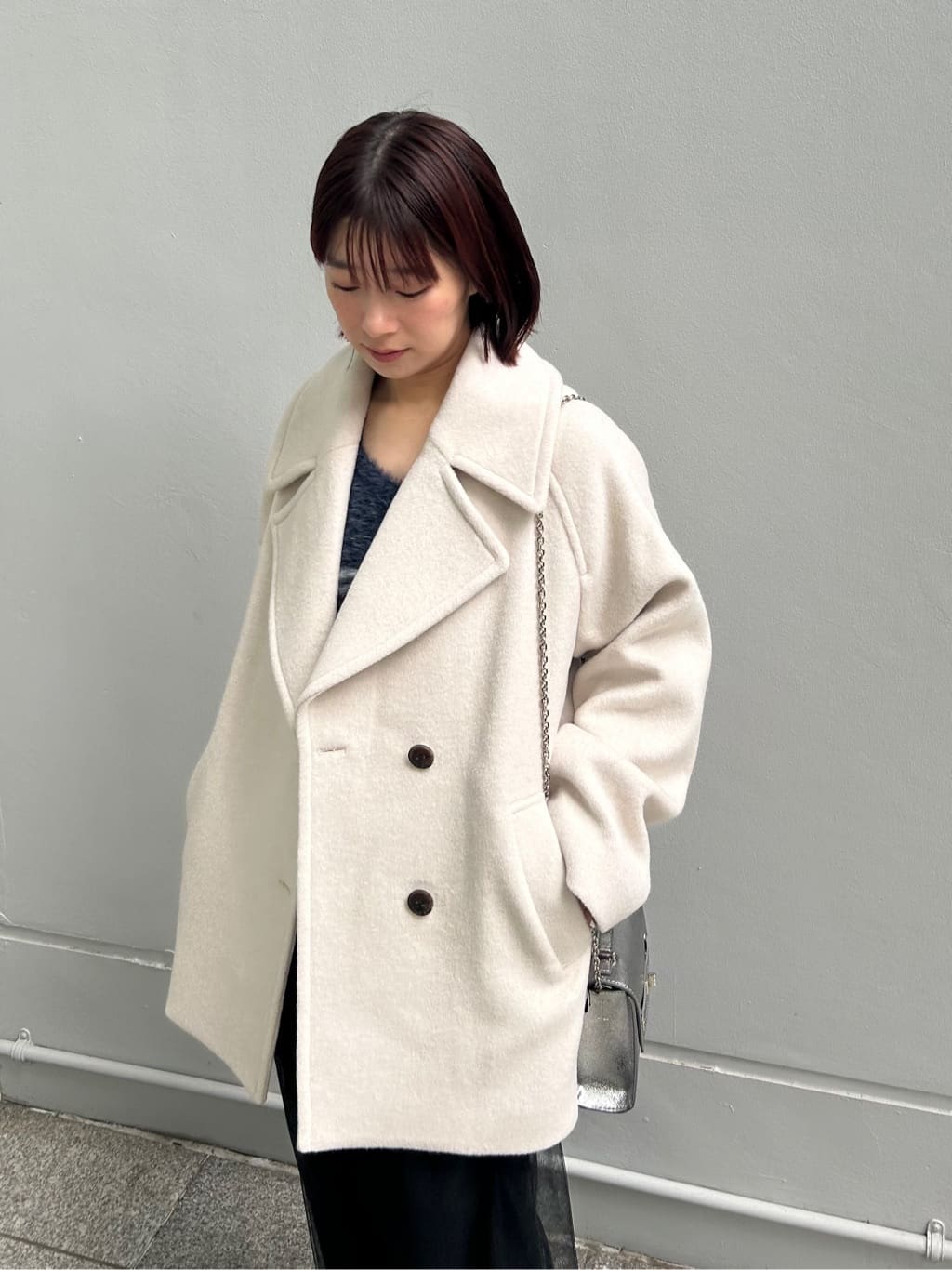 RINAさんの「OPAQUE.CLIP｜アート柄シャギーニット【洗濯機OK】」を使ったコーディネート