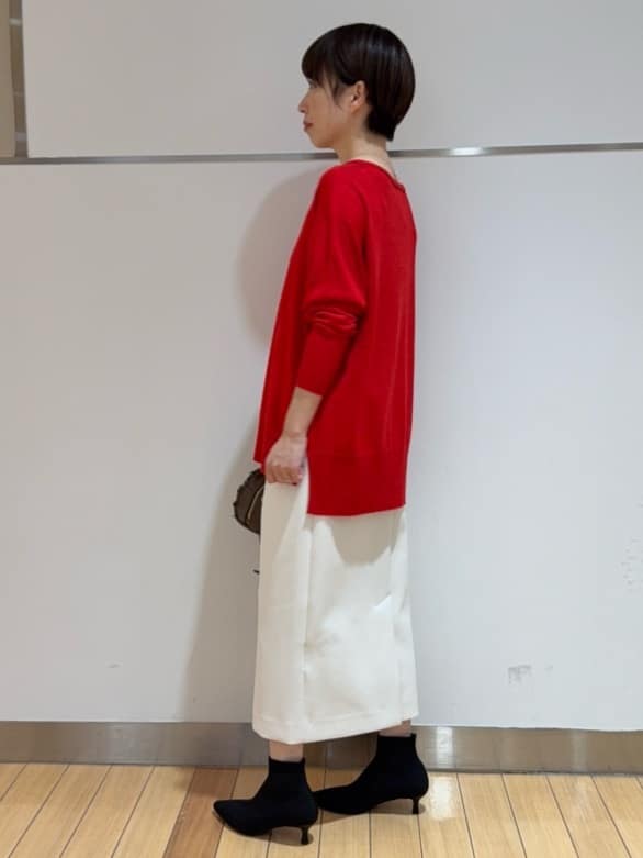 あやさんの「UNTITLED｜【セットアップ可/洗える/ウエストゴム】ダンボールジャージスカート」を使ったコーディネート