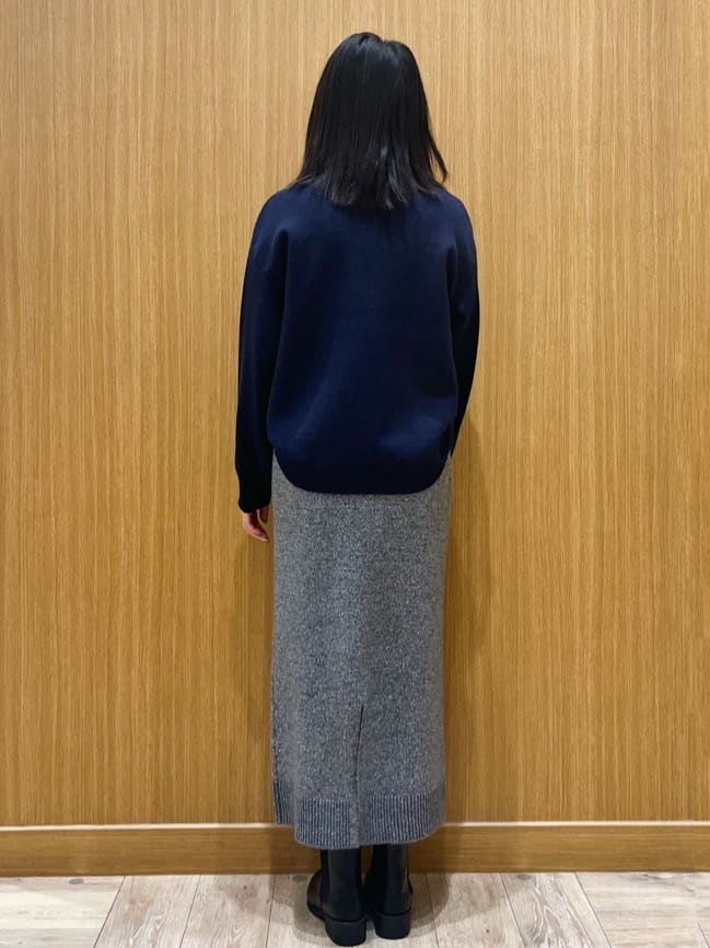 aさんの「OPAQUE.CLIP｜カシミヤブレンドウールミドルピーコート」を使ったコーディネート