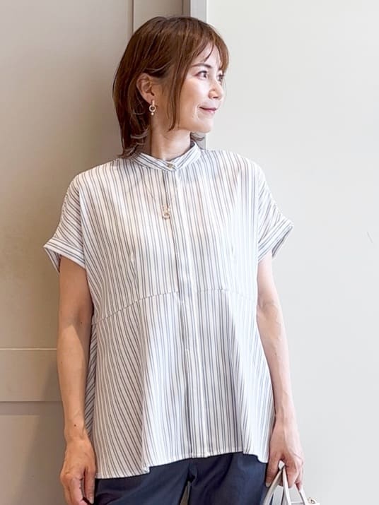 yamakoさんの「grove｜【冷感】サマーハイパーストレッチテーパードパンツ」を使ったコーディネート
