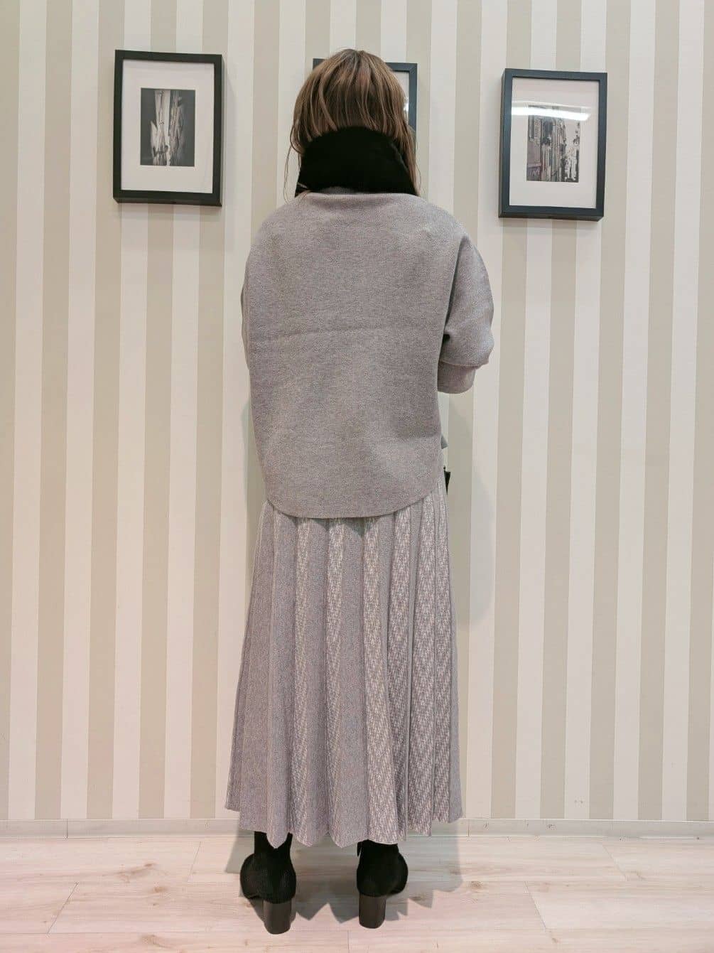 otaさんの「SHOO･LA･RUE｜起毛ニットブーツ」を使ったコーディネート