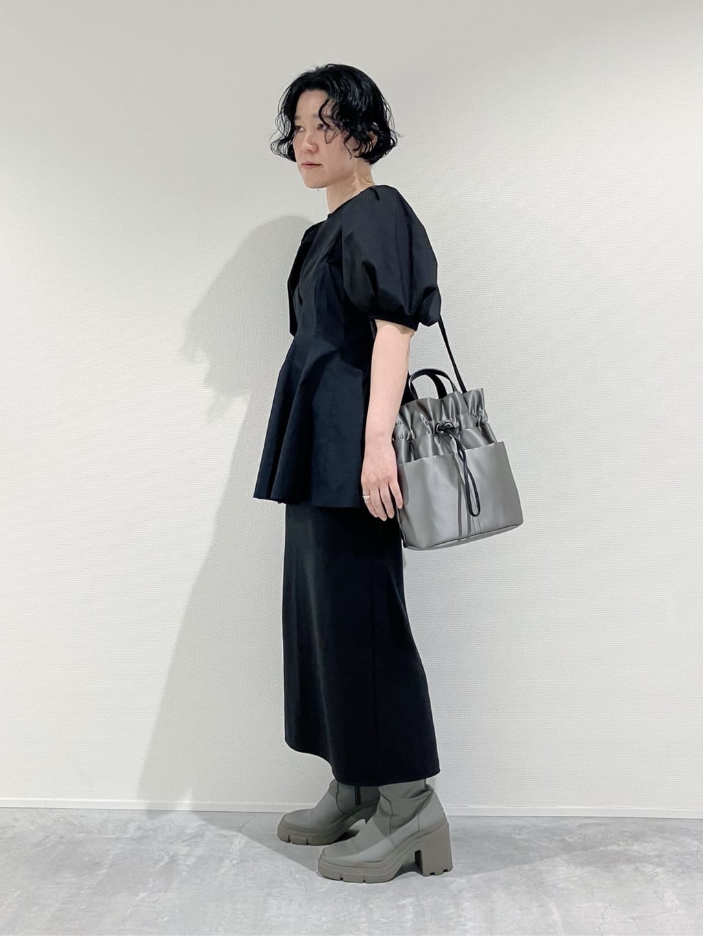 Cさんの「HIROKO HAYASHI｜LUINI SATINE（ルイーニ サティーネ）ショルダーバッグ」を使ったコーディネート