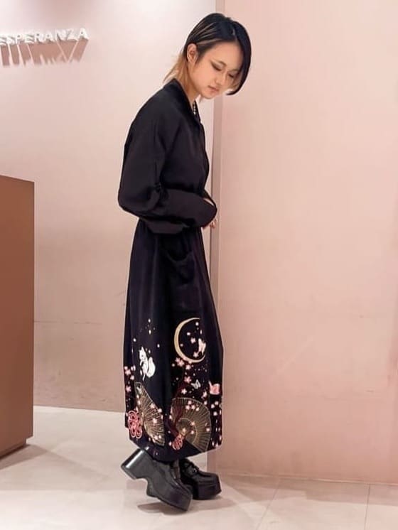 MIGIさんの「ESPERANZA｜厚底サボローファー」を使ったコーディネート