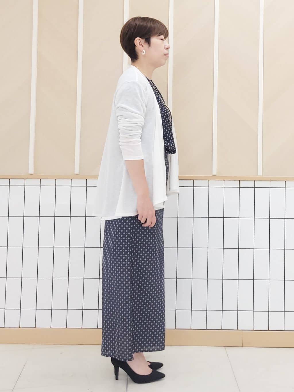 tomoさんの「COUP DE CHANCE｜【洗える】着流しカーディガン」を使ったコーディネート