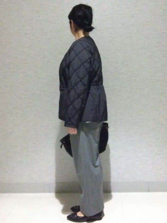 sakoさんの「Reflect｜【気軽な羽織に◎】中綿キルティングショートコート」を使ったコーディネート